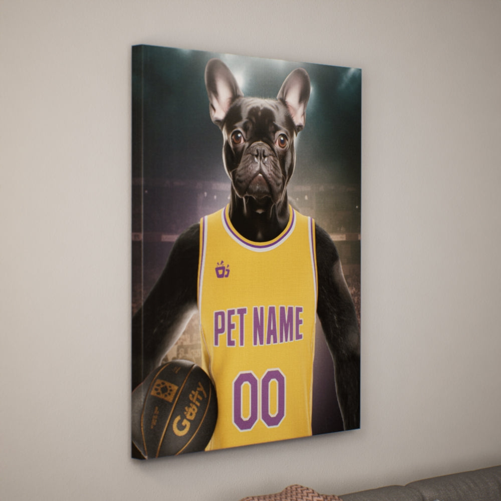 Paw Basketball Player - Custom Canvas